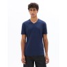T-shirt regular col V 100% coton