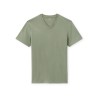 T-shirt regular col V 100% coton